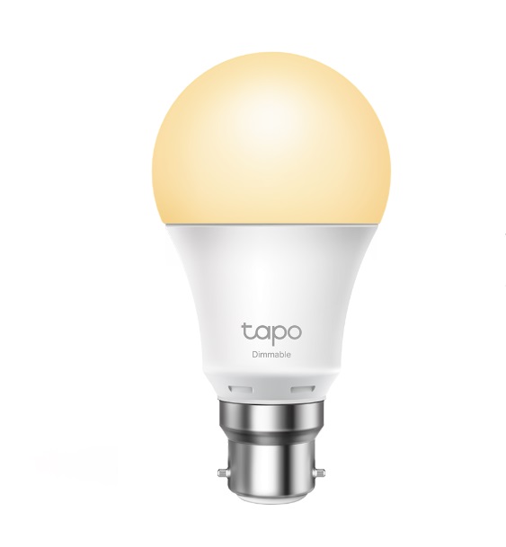  <b>b22 </b>:Tapo Smart Light Bulb, B22 Socket, Dimmable, Romote control, Voice control, 800lm, 2700K, 8.7W, 2.4GHz  